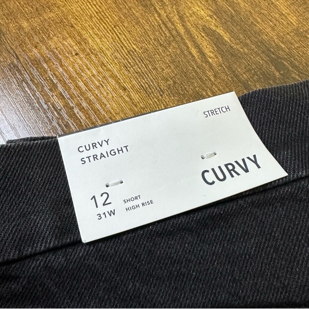 American Eagle Outfitters Black Curvy Jeans